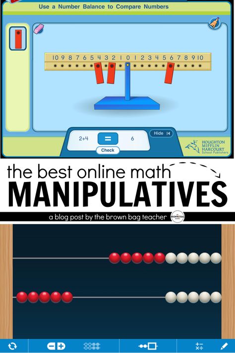 Some amazing online math manipulatives that help students with abstract concepts both in class and at home - the perfect transition from concrete to representational math thinking. Cuisenaire Rods, Math Apps, Eureka Math, Base Ten, Math Manipulatives, Second Grade Math, Math Methods, Math Workshop, Homeschool Math