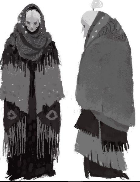 Ragged Clothes Character Design, Cold Character Design, Poncho Character Design, Cool Fantasy Outfits, Cloak Character Design, Cloak Illustration, Cloaked Character Design, My Aesthetic, 다크 판타지