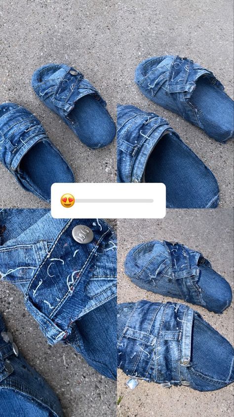 I’m in love with the results !!!🥹What do y’all think ? #JaaeMonaee #viral #explorepage #diy #diyslides #diyfashion #diyjeans #diyjeansproject #faahioninspo #fashionista #diyideas #fashionable #recipe. #aesthetic #whisper Jean Crocs, Denim Crocs, Croc Designs, Denim Diy Clothes, Fire Shoes, Diy Pants, Recipe Aesthetic, Crocs Fashion, Diy Sandals