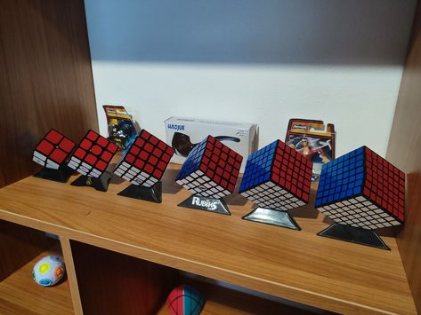 Mi colección de cubos de rubik desde el 2x2 hasta el 7x7 Rubik's Cube, Wood, Quick Saves, Color