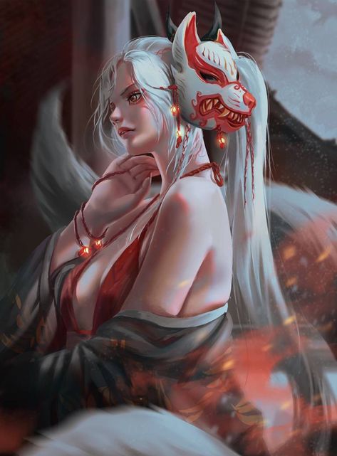 Daji by Windami on DeviantArt Manga Painting, Shang Dynasty, Fox Spirit, Chinese Mythology, Guilty Gear, Epic Story, Tang Dynasty, Dark Outfits, Ancient China