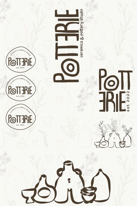 Logo Sketch Design, Design Branding Identity, Logo Variations, Bold Logo Design, Draw Logo, Creative Branding Design, Graphic Shapes Design, Workshop Studio, Branding Design Packaging