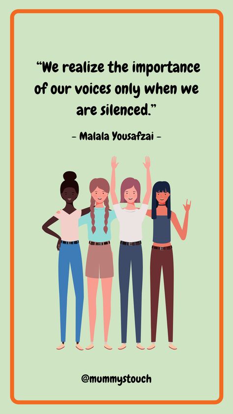 “We realize the importance of our voices only when we are silenced.” | Malala Yousafzai - Quotes for Women Malala Yousafzai Quotes, Malala Yousafzai, Quotes For Women, Woman Quotes, The Voice, Family Guy, For Women, Quotes, Fictional Characters