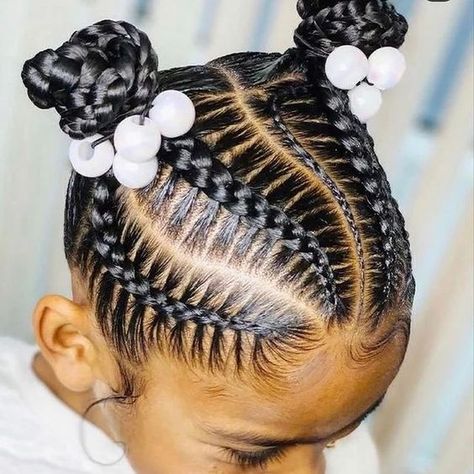 Girls Braided Hairstyles Kids, Black Baby Girl Hairstyles, Toddler Braided Hairstyles, Black Kids Braids Hairstyles, Lil Girl Hairstyles, Kids Curly Hairstyles, Toddler Hairstyles Girl, Natural Hairstyles For Kids