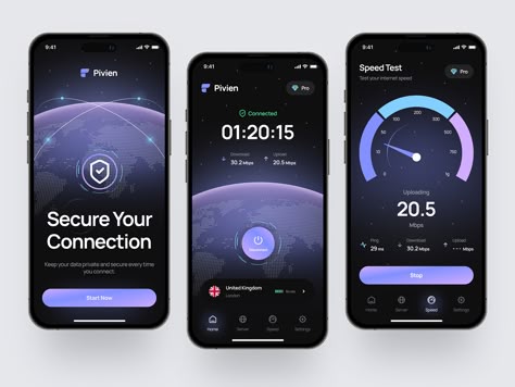 Gradient Ui Design, App For Business, App Design Trends, Vpn App, Sleep App, Mobile Game Ui, Ui Design Principles, Interactive Web Design, Atmospheric Pressure