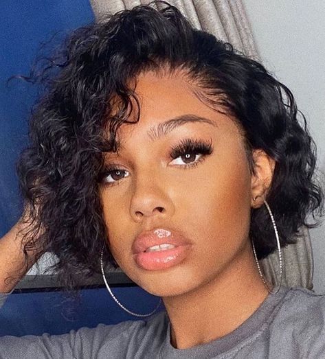 ISEE Human Hair Lace Front Wigs Short Bob Wigs Body Wave Human Hair Wigs For Black Women Lace Front Bob Wigs Pre Plucked Hairline 12 Inch Short Curly Bob Hairstyles, Bump Hairstyles, Short Lace Front Wigs, Curly Bob Wigs, Human Wigs, Bob Lace Front Wigs, Short Curly Bob, Curly Human Hair Wig, Curly Bob Hairstyles