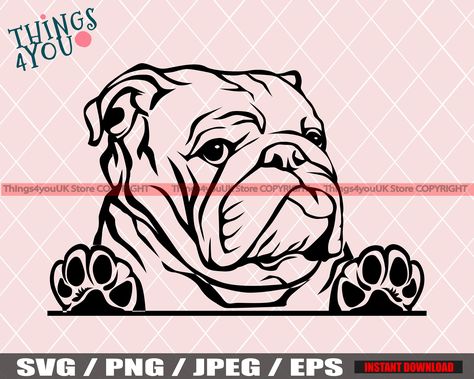 Excited to share the latest addition to my #etsy shop: English Bulldog SVG, Cute Baby English Bulldog, Bulldog Svg, Bulldog Cricut File, Peeking Bulldog, Bulldog Breed, Bulldog Svg File, Dog Svg https://etsy.me/3DBqHod #black #kidscrafts #white #animal #bulldogsvg #eng English Bulldog Svg, Baby English Bulldogs, Bulldog Drawing, Bulldog Svg, Cute Bulldog Puppies, Bulldog Tattoo, Puppy Drawing, Bulldog Breeds, Cute Bulldogs