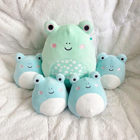 Frog Squishmallow, Squishmallow Collection, Squish Mellow, Cute Squishies, Green Frog, Birthday List, Wallpaper Ideas, Frogs, Christmas List