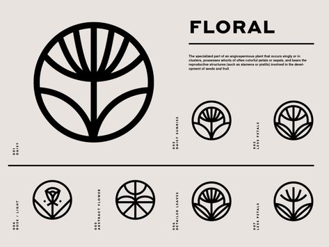 SY Flower Marks by Kevin Craft on Dribbble Floral Graphic Design, Plant Logos, Floral Logo Design, Flower Branding, Flower Logo Design, Craft Logo, Logo Luxury, Flower Icons, Floral Logo