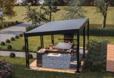 The PowerGazebo has solar energy go incognito. This stylish ‘gazebo’ gives you free solar energy without ever having to install a roof panel — here’s how it works first appeared on The Cool Down. Solar Tiles, Solar Power House, Solar Module, Solar Design, Solar Solutions, Patio Shade, Solar Energy System, Roof Panels, Landscape Ideas