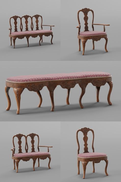 Ts4 Cc Victorian Furniture, Sims 4 Historical Cc, 1930s Furniture, Casas The Sims 4, Victorian Furniture, Sims 4 Dresses, Sims 4 Mods, Sims Cc, Sims 4