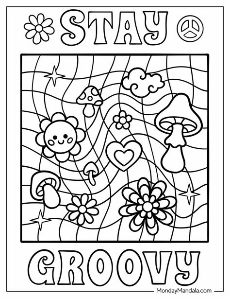 Coloring Pages To Print Aesthetic, Outlined Drawings, Hippie Coloring Pages, Drawing Outlines, Tapeta Hello Kitty, Stick Drawings, Farm Animal Coloring Pages, صفحات التلوين, Detailed Coloring Pages