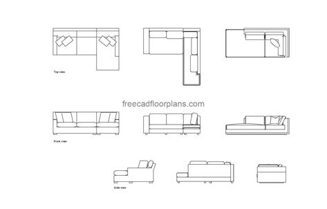 Lounge Sofas - Free CAD Drawings Pool Houses Plans, L Shaped Sofa Designs, Sofa Drawing, House Plans Design, Cad Blocks Free, Floor Plans House, L Sofas, Lounge Sofas, One Storey House