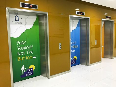 Elevator Design, Elevator Door, Lift Design, Take The Stairs, Door Stickers, Republic Day, Feature Wall, Door Design, Interior Exterior