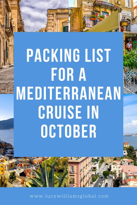 Packing List for a Mediterranean Cruise in October - Prepare for your upcoming Mediterranean cruise by ensuring you have all the essential items packed. From lightweight clothing for warm days to layers for cooler days, make sure you're ready for any weather conditions.
Cruise Packing List | Cruise Ships | Cruise Packing Tips | Mediterranean in Winter | Cruising in Winter | Cruise Ship Outfits | Cruise Ship Essentials | Cruise Ship Packing List | Cruise Packing Hacks | Mediterranean Cruise Mediterranean Cruise Outfits Fall, Fall Mediterranean Cruise Packing List, Packing For Mediterranean Cruise Fall, European Cruise Packing List, Cruise Ship Packing List, Mediterranean Cruise Packing List, Cruise Packing Hacks, Cruise Essentials Packing Lists, Ship Outfits