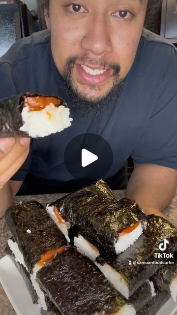 Samoan Foodsurfer on Instagram: "Did you know that in Hawaii, you can buy spam musubis from 711 gas stations? Use code samoanfoods02-20 to buy a musubi maker!!! Available on Amazon 😁" 711 Gas Station, Spam Sushi, Spam Musubi Recipe, Musubi Recipe, Spam Musubi, Delicious Snacks, Gas Stations, Sushi Recipes, Delicious Snacks Recipes