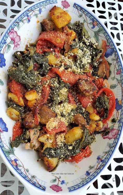 Italian Utica Greens Recipe | What's Cookin' Italian Style Cuisine Italian Stuffed Collard Greens, Utica Greens Recipe, Utica Greens Recipe Easy, Italian Salsa Verde Recipe, Greens And Beans Recipe Italian, Italian Greens, Utica Greens, Escarole Recipes, Utica New York