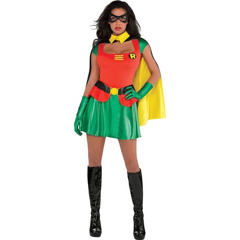 Batman And Robin Costume, Batman And Robin Costumes, Batgirl Halloween Costume, Female Robin, Batman Halloween, Robin Costume, Movie Halloween Costumes, Dc Comic Costumes, Batman Costume