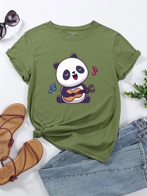 2023 Prints, Flat Photography, Panda Graphic, Ladies Design, T Shirt Design Template, Tshirt Design Inspiration, Fashion Design Collection, Bright Art, Design 2023