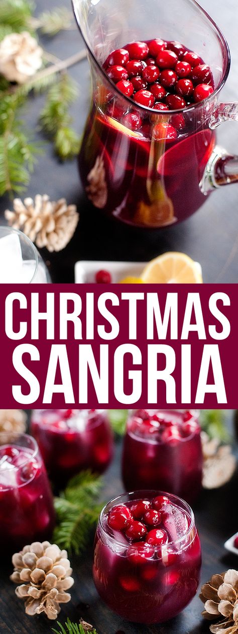 christmas sangria (red) | pretty plain janes Christmas Sangria Red, Spanish Cocktails, Red Sangria Recipes, Easy Sangria Recipes, Christmas Sangria, Red Wine Sangria, Sangria Red, Peach Sangria, Sangria Recipe