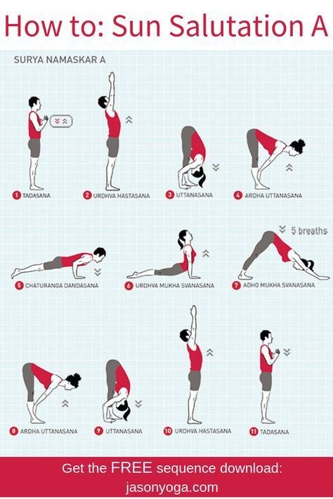 Sun Salutation Sequence, Sun Salutation A, Yoga Sun Salutation, Surya Namaskara, Yoga Nature, Sun Salutations, Surya Namaskar, Yoga Beginners, Deep Breathing