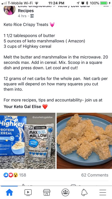 Low Carb Rice Krispie Treats, Keto Rice Crispy Treats, Sugar Free Rice Crispy Treats, Keto Rice Krispie Treats, Low Carb Rice Cake Snack, Keto Rice Crispy Bars, Rice Krispie Treats Protein, Viral Rice Krispie Treats, Mock Recipes