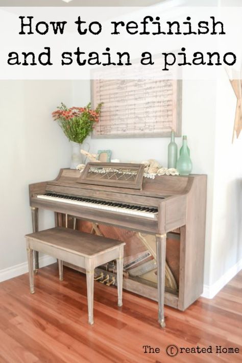 Refinish Piano, Piano Room Decor, Piano Restoration, Painted Pianos, Old Piano, Piano Decor, Diy Muebles Ideas, Piano Room, Funky Home Decor