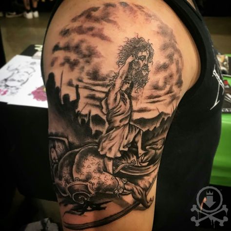 David In The Lions Den Tattoo, Goliath Tattoo, David Touching God Tattoo, David Vs Goliath Tattoo, King David Tattoo, Christian Warrior Tattoo, David And Goliath Tattoo, David With The Head Of Goliath, David Slays Goliath Tattoo