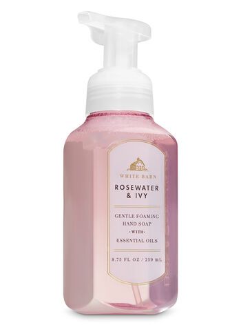 Rose Water & Ivy Gentle Foaming Hand Soap - White Barn | Bath & Body Works Essential Oil Hand Soap, Hand Soaps, Rose Soap, Foam Soap, Foaming Hand Soap, Bath And Body Care, White Barn, Bath And Bodyworks, Body Soap