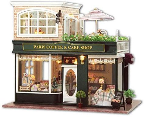 Paris Coffee Shop, Miniature Cafe, Die Sims 4, Doll House Crafts, Sweet Coffee, Sims 4 House Design, Casas The Sims 4, Sims Houses, Sims Builds