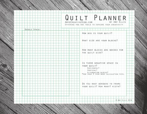 Quilt Planner - AmysCreativeSide.com Bazar Ideas, Quilt Math, Quilt Planner, Charm Pack Quilt Patterns, Quilting Math, Jelly Roll Quilt Patterns, Quilting Tools, Quilt Binding, Quilt Labels