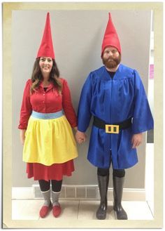 Garden Gnome Halloween Costume, Beard Halloween Costumes, Garden Gnomes Costume, Gnome Costume, Handmade Halloween Costumes, Funny Couple Halloween Costumes, Hallowen Costume, Garden Gnomes, Last Minute Halloween Costumes