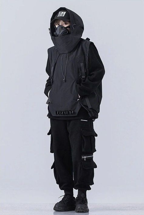 Dystopian Fashion Male, Soft Techwear, Cyberpunk Outfit Aesthetic, Cyberpunk Tactical, Warcore Outfits, Techwear Female, Cyberpunk Aesthetic Outfit, Tech Wear Aesthetic, Female Techwear