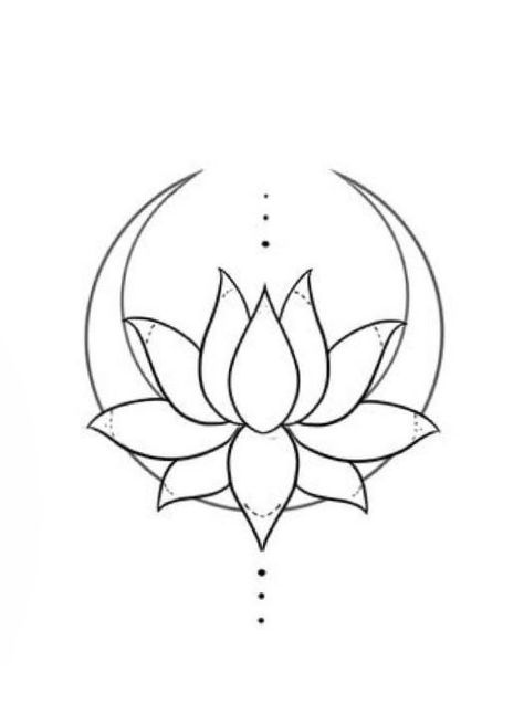 Colorful Lotus Flower Tattoo, Draw Lotus Flower, Lotus Flower Henna, Lotus Flower Outline, Simple Lotus Tattoo, Lotusblume Tattoo, Lotus Flower Drawing, Lotus Flower Tattoo Design, Fathers Day Art