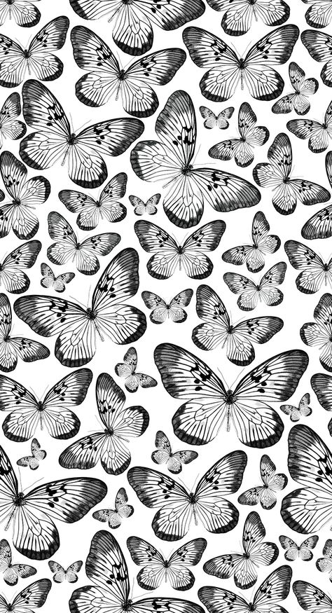 Kindle Background, Butterfly Wallpapers, Butterfly Tattoos On Arm, Black And White Wallpaper Iphone, Butterfly Black And White, Android Wallpaper Dark, Beautiful Butterfly Pictures, Butterfly Background, Black Phone Wallpaper