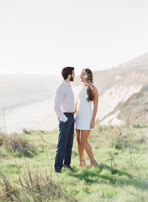 Couples With Same Height, Same Height Couples Poses, Same Height Couples, Pale Blue Dress, Pre Shoot, Villa Photography, Jose Villa Photography, Country Engagement Pictures, Couple Shoots