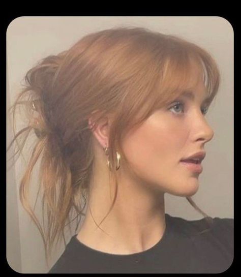 French inspo bangs 60s French Haircut, Womens Wispy Bangs, Long Hair With Bangs French, Japanese Wispy Bangs, Long Fringe Hairstyles Medium Lengths, Vintage Curtain Bangs, Wispy Curtain Bangs Ponytail, Bangs With Long Side Pieces, Long Hair With French Bangs