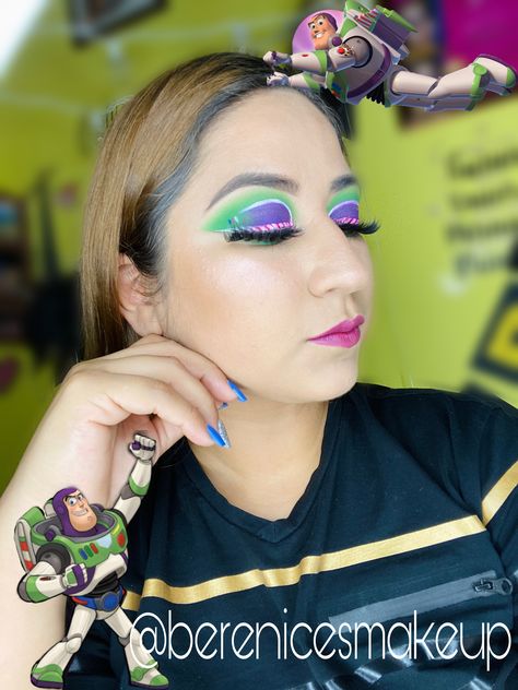 Buzz Light Year Makeup, Disney Makeup, Light Year, Artistry Makeup, Costume Design, Animal Crossing, Hair Wrap, Makeup Looks, Hair Makeup