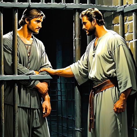 The context of Genesis 39:23 in the King James Version of the Bible is the story of Joseph in Egypt. Joseph was sold into slavery by his jealous broth... -  #Josephs #Prison #Success Joseph In Prison, Joseph In Egypt, Story Of Joseph, Bible Versions, Biblical Art, Bible Scripture, In Prison, Unique Image, King James Version