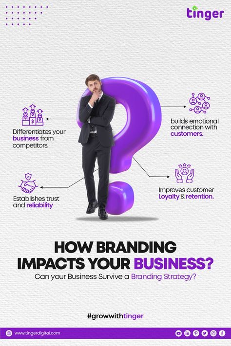 How Branding impacts your business? #socialmedia #marketing #socialmediamarketing #digitalmarketing #instagram #branding #business #marketingdigital #seo #design Digital Marketing Design Social Media, Digital Marketing Logo, Seo Design, Digital Marketing Infographics, Marketing Colors, Flat Logo Design, Digital Advertising Design, Education Poster Design, Salon Logo Design