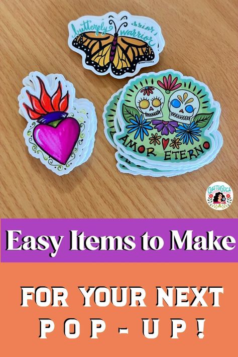 EASY ITEMS TO MAKE FOR POP-UPS Boutique Items To Sell, Pop Up Boutique, Pop Up Events, Painted Tin Cans, Diy Shadow Box, Pop Up Market, Boutique Items, Paper Earrings, Pop Ups