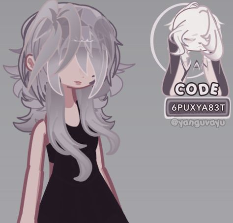 Gacha Life Inspo Outfit, Gl2 Hair Codes Girl, Scene Gacha Life 2 Code, Ani̇me Gi̇rl Pfp Black Hair, Gacha Club Codes Oc Offline, Female Gacha Club Hair, Hair Codes Gacha Life 2, Gacha Hair Hacks, Curly Hair Gacha Life 2