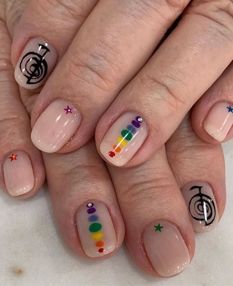 Spiritual Center, Witch Nails, Witchy Nails, Mens Nails, Reiki Healer, Retro Nails, Airbrush Nails, Healing Therapy, Nail Tattoo