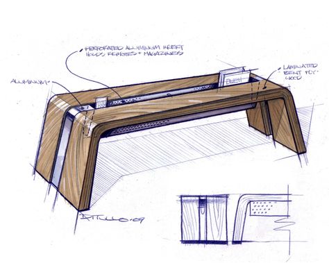 Table Sketch, Concept Furniture, Product Sketch, Furniture Sketch, Furniture Design Sketches, Industrial Design Product, Interior Design Sketches, Architecture 3d, Industrial Design Sketch