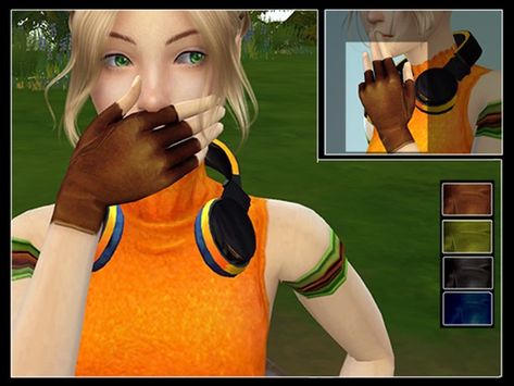 majdarts' Fingerless gloves for Rikku Ts4 Fingerless Gloves, Sims 4 Cc Leather Gloves, Sims 4 Cc Gloves Fingerless, Sims 4 Cc Fingerless Gloves, Sims 4 Fingerless Gloves, Sims 4 Gloves Cc, Orange Gloves, Compression Gloves, Short Gloves