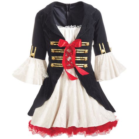 Buccaneer Queen Coat Dress And Petticoat Set ($90) ❤ liked on Polyvore featuring costumes, dresses, vestidos, red, black queen costume, black costume, pirate costume, red costumes and red queen costume Adult Pirate Costume, Fantasia Dress, Pirate Fancy Dress, Pirate Costumes, Costume Carnaval, Female Pirate Costume, Pirate Halloween Costumes, Pirate Outfit, Pirate Woman