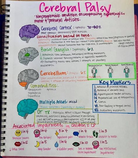 Paediatric Physiotherapy Ideas, Occupational Therapy Assistant Student, Cerebral Paralysis Activities, Physical Therapy Student Study, Occupational Therapy Notes, Occupational Therapy School, Nbcot Exam Prep, Occupational Therapy Student, Nbcot Exam