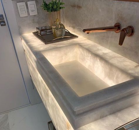 luxury bathroom interior design luxury small bathroom design ideas luxury bathroom vanity design Backlit Onyx Bathroom, Luxury Sinks Bathroom, Bathroom Interior Design Luxury Small, Onyx Bathroom Ideas, Quartz Stone Kitchen, Bathroom Designs India, Onyx Bathroom, Bidet Toilet Combo, Corian Bathroom