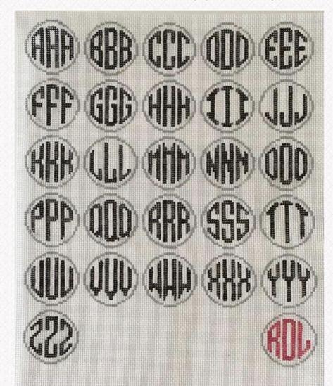 Needlepoint Monogram Patterns, Monogram Embroidery Letters, Needlepoint Monogram, Needlepoint Inspiration, Needlepoint Ideas, Needlepoint Stitches, Embroidery Letters, Cross Stitch Needles, Abc 123