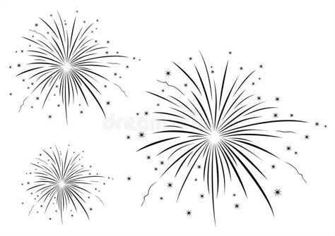 Vector illustration of fireworks black and white. #Sponsored , #affiliate, #AFFILIATE, #illustration, #black, #fireworks, #Vector Firework Tattoo, Fireworks Vector, How To Draw Fireworks, Lightning Tattoo, Fireworks Art, Fashion Illustration Poses, Phoenix Tattoo Design, Vector Character Design, Silhouette Stencil